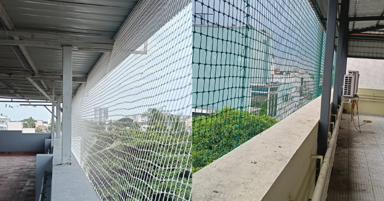 General purpose shade net for a patio